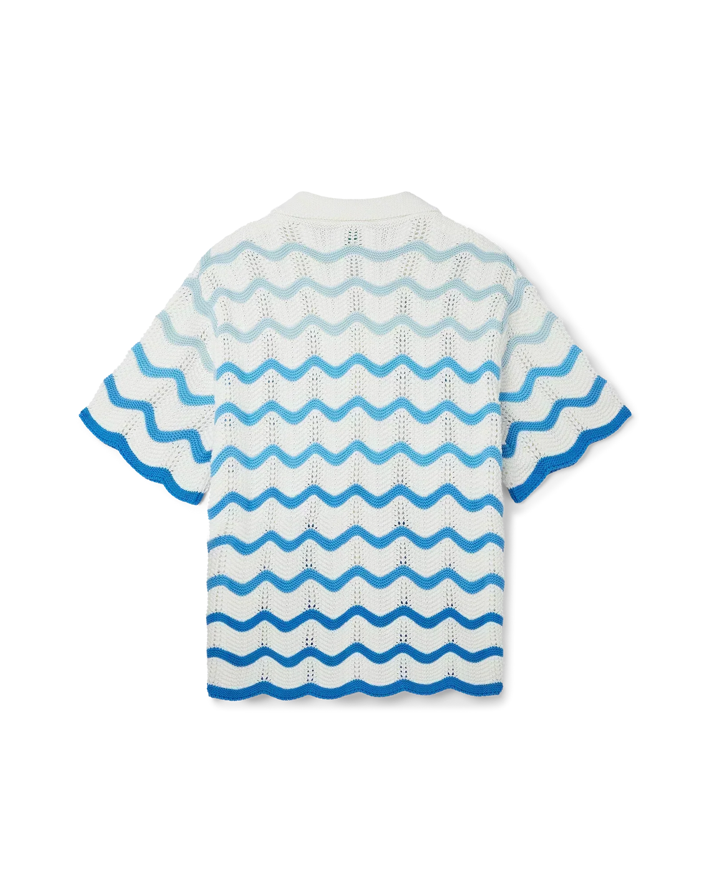 Wavy Gradient Crochet Shirt - casablanca (2)