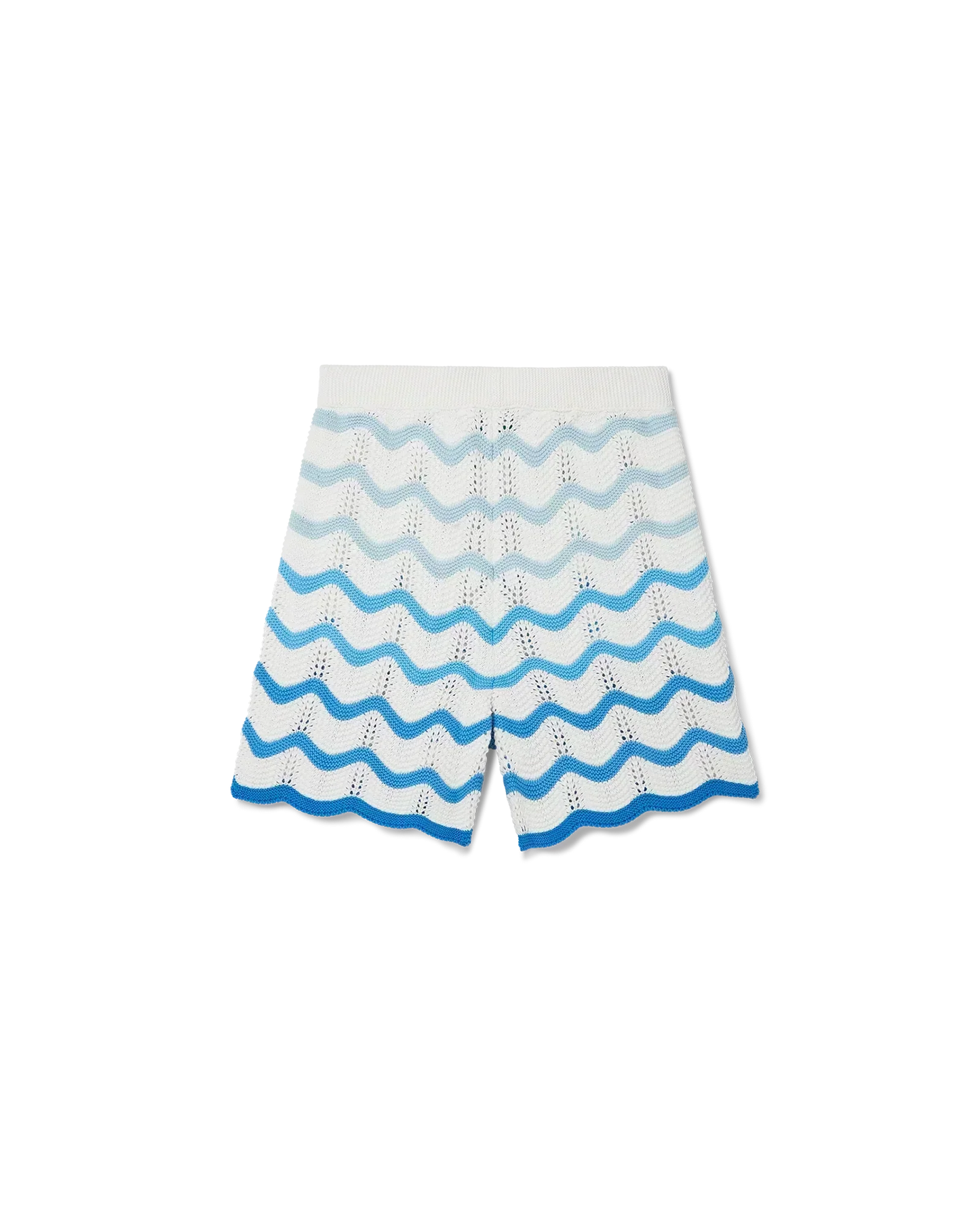 Wavy Gradient Crochet Shorts - casablanca