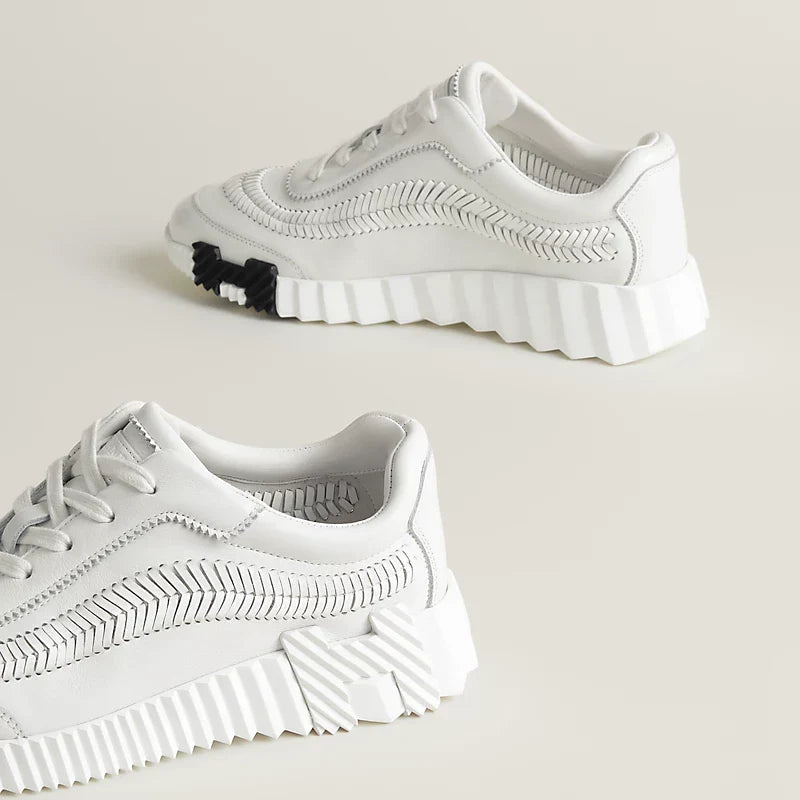 Hermès Bouncing blanc/maron/noir