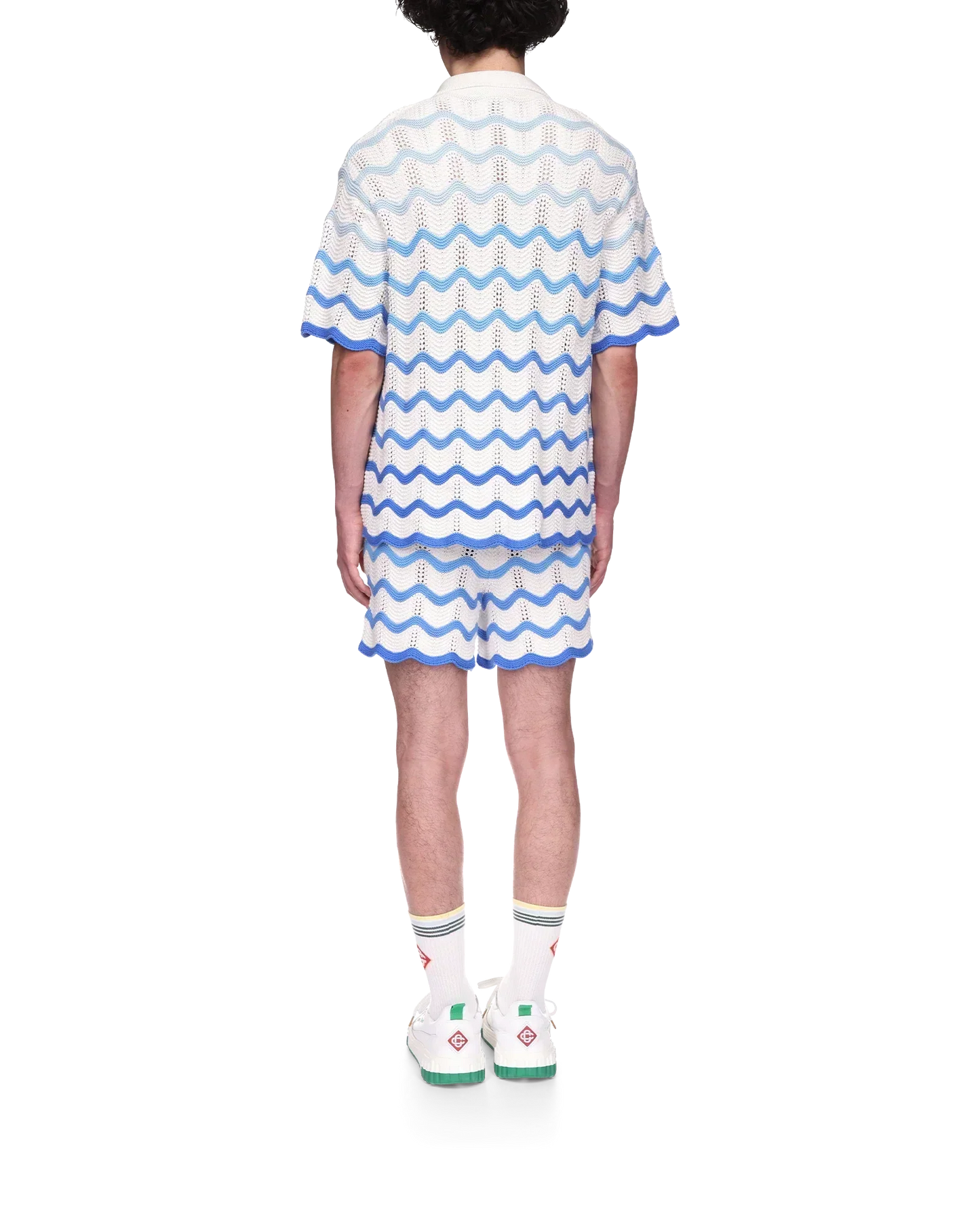 Wavy Gradient Crochet Shirt - casablanca (2)