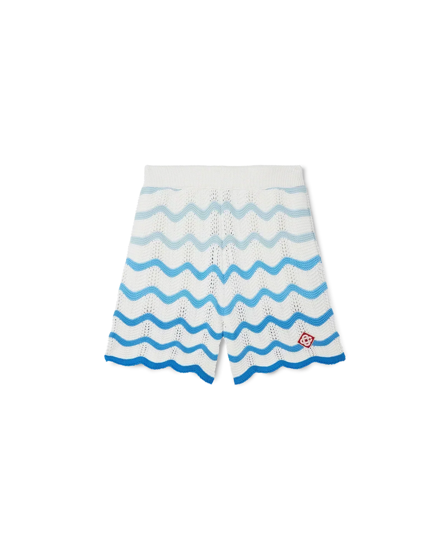 Wavy Gradient Crochet Shorts - casablanca
